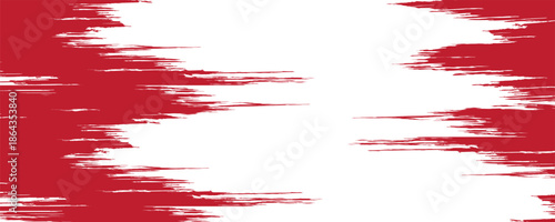 Straight red ink vector lines pack. Bloody color long and round hand-drawn brushstroke text highlights, frames, circles