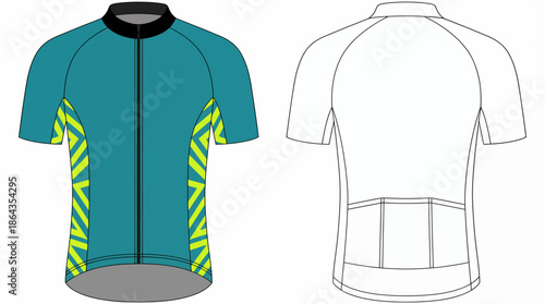 Dynamic Action Shot of Classic Rugby Shirt Design in Vibrant Colors, Sports Apparel Illustration, Modern Style, Studio Environment