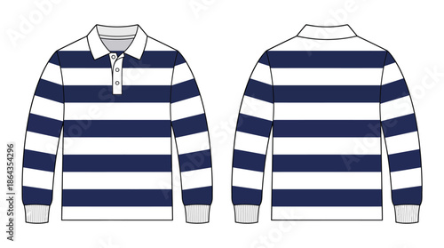 Sporty Striped Coaches Jacket Design Illustration for Athletic Apparel Showcase