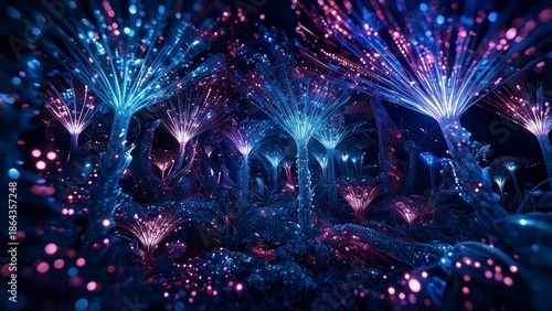 Enchanted Glow of Fantasy Forest