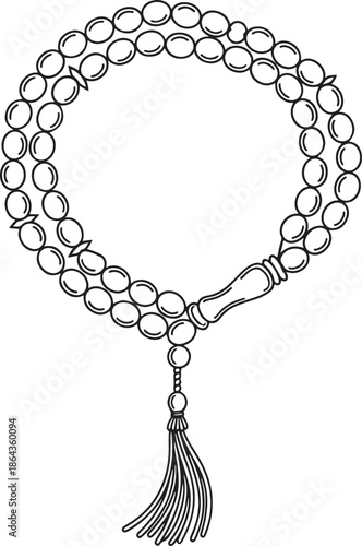 Intricate Holy Quran Book Illustration for Islamic Religious Coloring Page