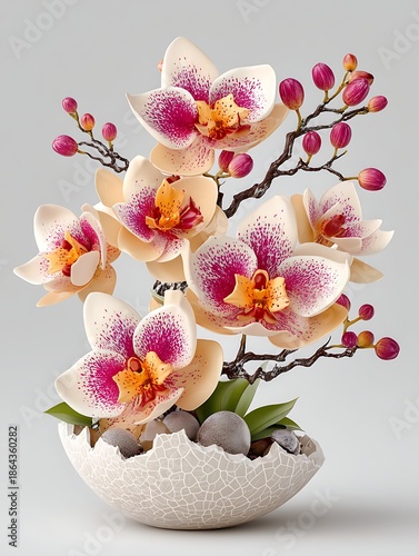 Artistic orchid flower centerpiece high resolution picture