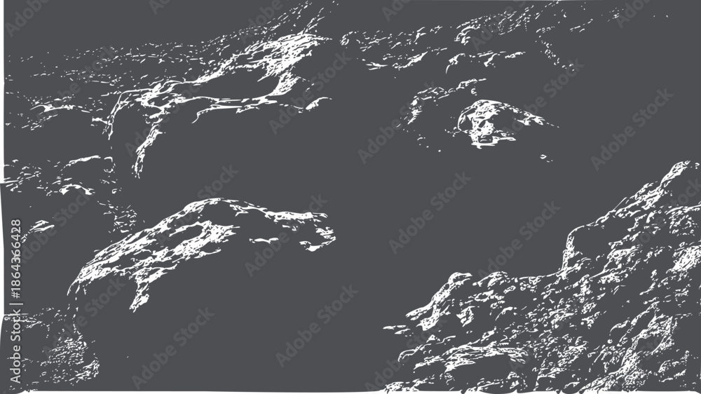 Fotografie Black and jagged volcanic rock texture