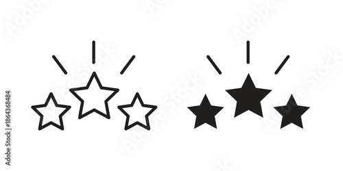 Appreciation icons in trendy flat style. Icon design, logo, app, UI. Vector illustration