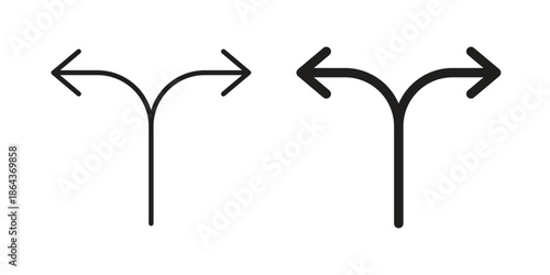 Decision icons in trendy flat style. Icon design, logo, app, UI. Vector illustration