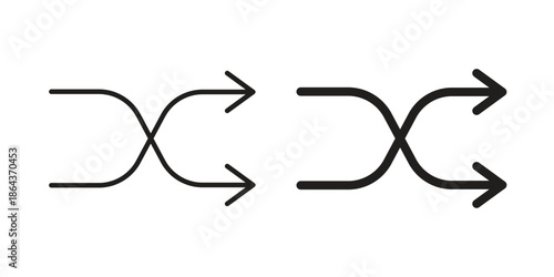 Flexibility icons in trendy flat style. Icon design, logo, app, UI. Vector illustration