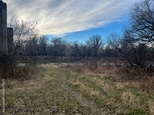 Photography Amazing panorama near the Morava river, Bratislava, Slovakia