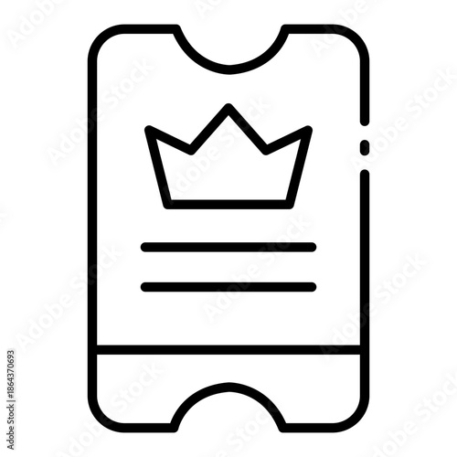 Admission ticket concept for events, transportation, or access validation systems