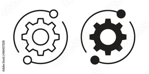 Integration icons in trendy flat style. Icon design, logo, app, UI. Vector illustration