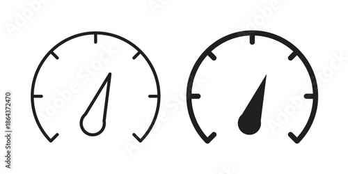 Performance indicator icons in trendy flat style. Icon design, logo, app, UI. Vector illustration