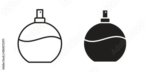 Perfume icons in trendy flat style. Icon design, logo, app, UI. Vector illustration
