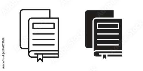 Reference data icons in trendy flat style. Icon design, logo, app, UI. Vector illustration