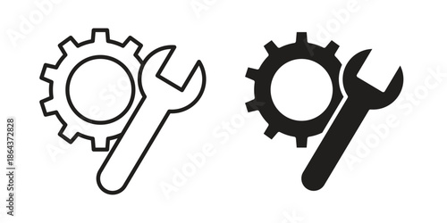 Repair icons in trendy flat style. Icon design, logo, app, UI. Vector illustration