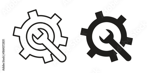 Repair icons in trendy flat style. Icon design, logo, app, UI. Vector illustration