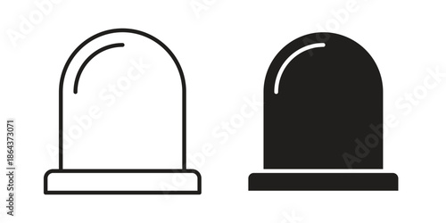 Siren icons in trendy flat style. Icon design, logo, app, UI. Vector illustration