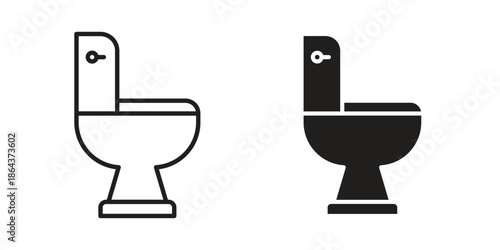 Toilet icons in trendy flat style. Icon design, logo, app, UI. Vector illustration