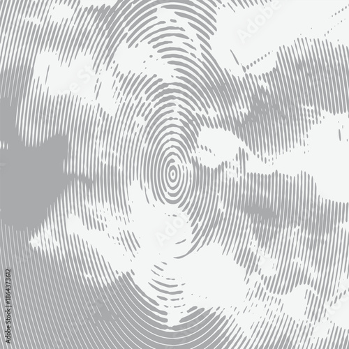 Spotted swirl abstract vector background halftone illustration.Halftone ripple in water with concentric circles. Spotted illustration