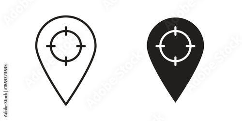 Tracking system icons in trendy flat style. Icon design, logo, app, UI. Vector illustration