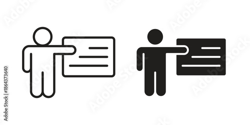 Training icons in trendy flat style. Icon design, logo, app, UI. Vector illustration