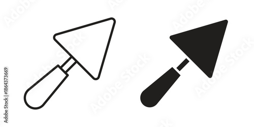 Trowel icons in trendy flat style. Icon design, logo, app, UI. Vector illustration