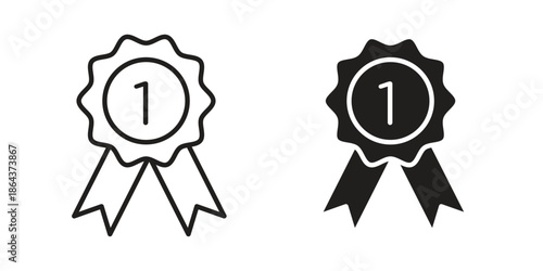 Winner icons in trendy flat style. Icon design, logo, app, UI. Vector illustration