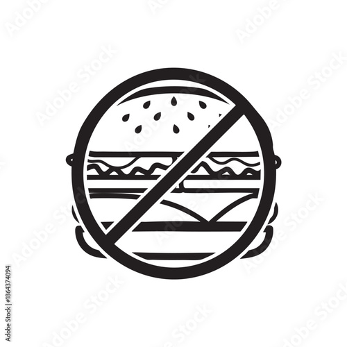 No water contamination icon isolated with prohibition sign