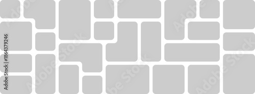 Rounded modular bento grid photo collage template for commercial branding and marketing use