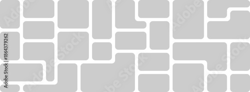 Connected rounded shape bento grid photo collage for social media design