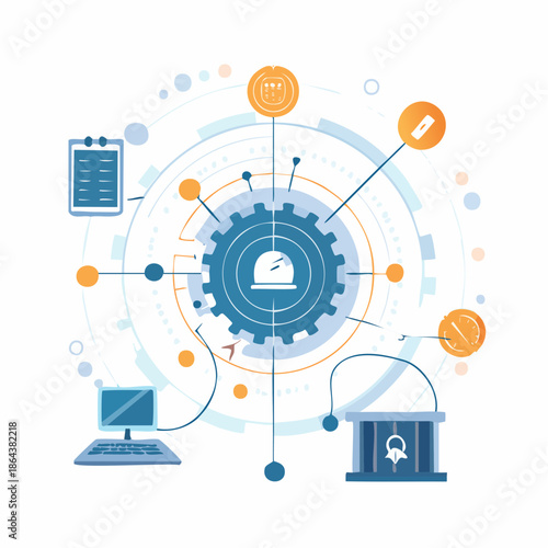 Centralized control system for industrial processes with digital integration
