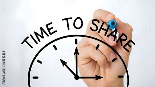 Illustrative message urging viewers to take the opportunity to share their thoughts, ideas, and creations with others in a timely manner, now.