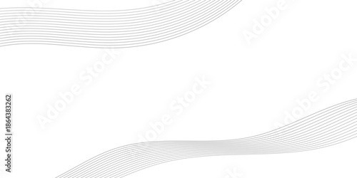 Minimal abstract background featuring smooth flowing grey lines on a white canvas.