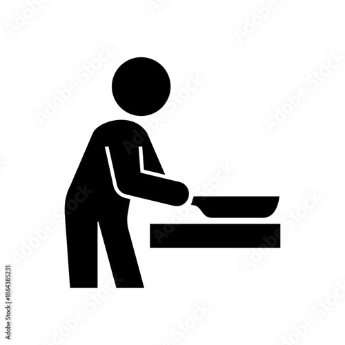 料理をしている人のアイコン