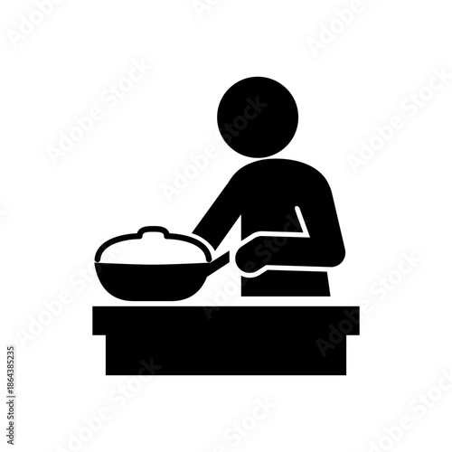 料理をしている人のアイコン