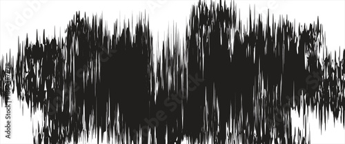 Sound waves oscillating glow light, Abstract technology background - Vector