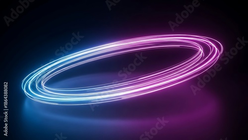 Glowing Energy Circle Background