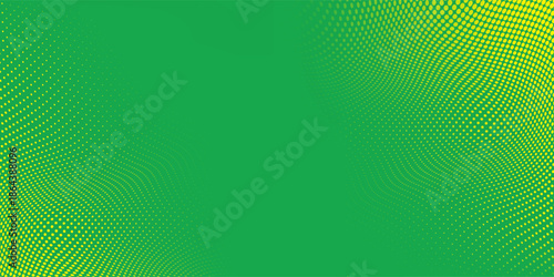Dots halftone yellow green color pattern gradient texture background.