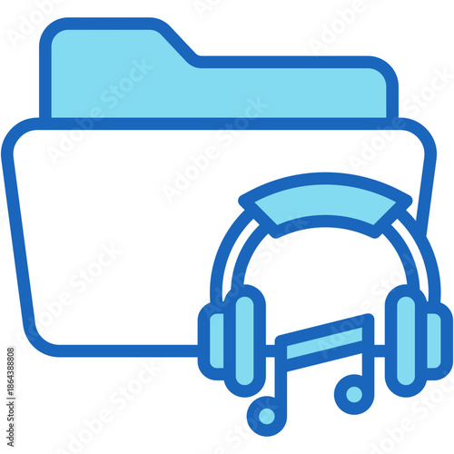 Music Folder blue icon