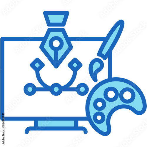 Designing Tools blue icon