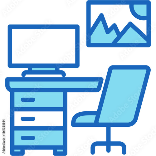 Workspace blue icon