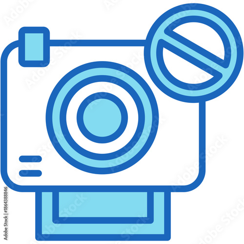 Restricted blue icon