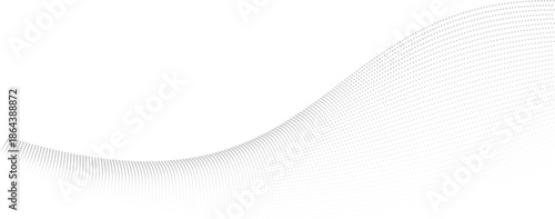 wavy abstract dot shape halftone for science and technology in grey