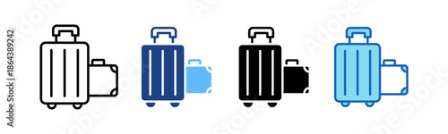 Luggage multiple icon