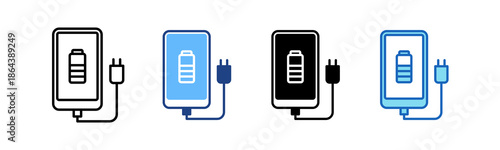 Mobile Charging multiple icon