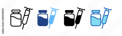 Vaccine multiple icon
