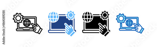 Internet multiple icon