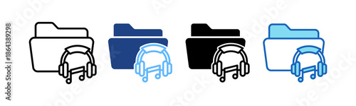 Music Folder multiple icon