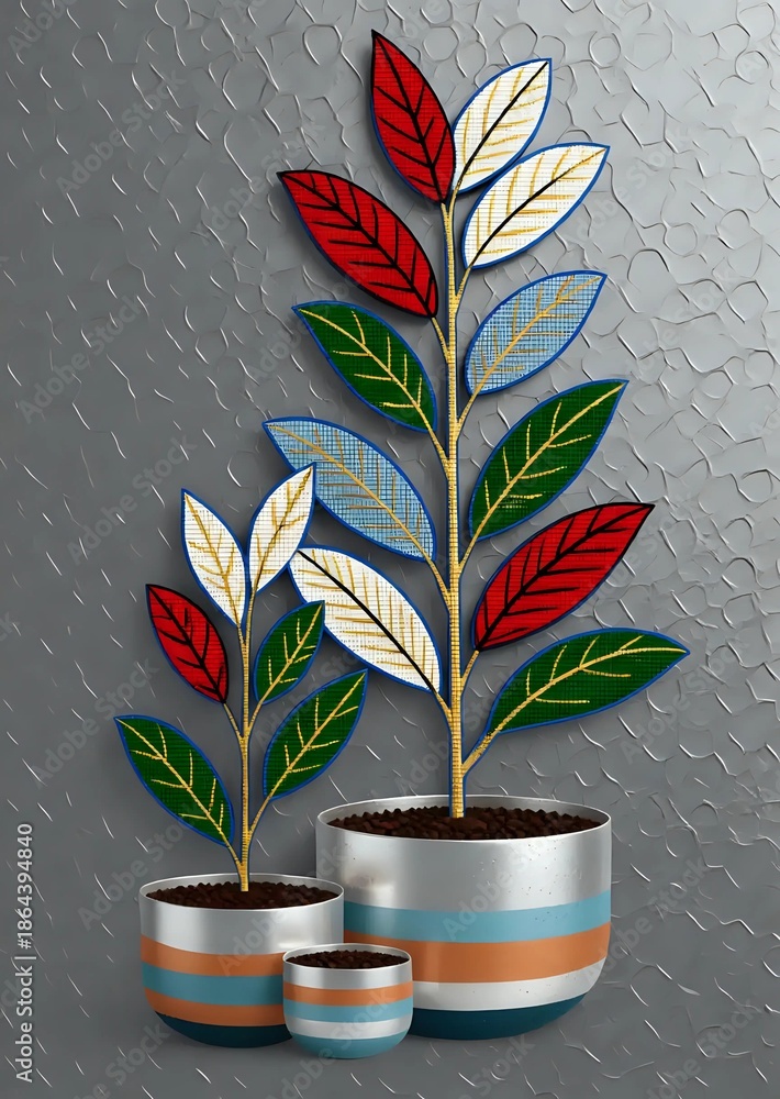 Fototapeta premium Abstract floral background l Wall Decor 