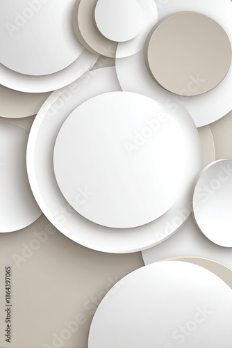 Abstract Geometric Circles Pattern Background