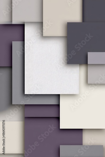 Abstract Geometric Design With Overlapping Squares And Colors