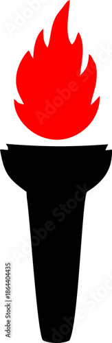 Set of fire flame vector icons, torch vector, bonfire vector. Collection of fire and flame icons, torch icons, Bonfire icons, flaming elements